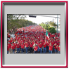 13. Marcha con las Secciones hermanas de Lázaro Cárdenas Mich., Sección 271, 274 y la Fracción I-271 en apoyo a la Semana de Solidaridad con el Sindicalismo Mexicano