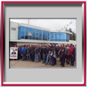 12. Manifestación en las instalaciones de Bombardier, Planta México, en apoyo total a los Hermanos Trabajadores de la Planta Bombardier Derby, Reino Unido de Gran Bretaña e Irlanda del Norte.